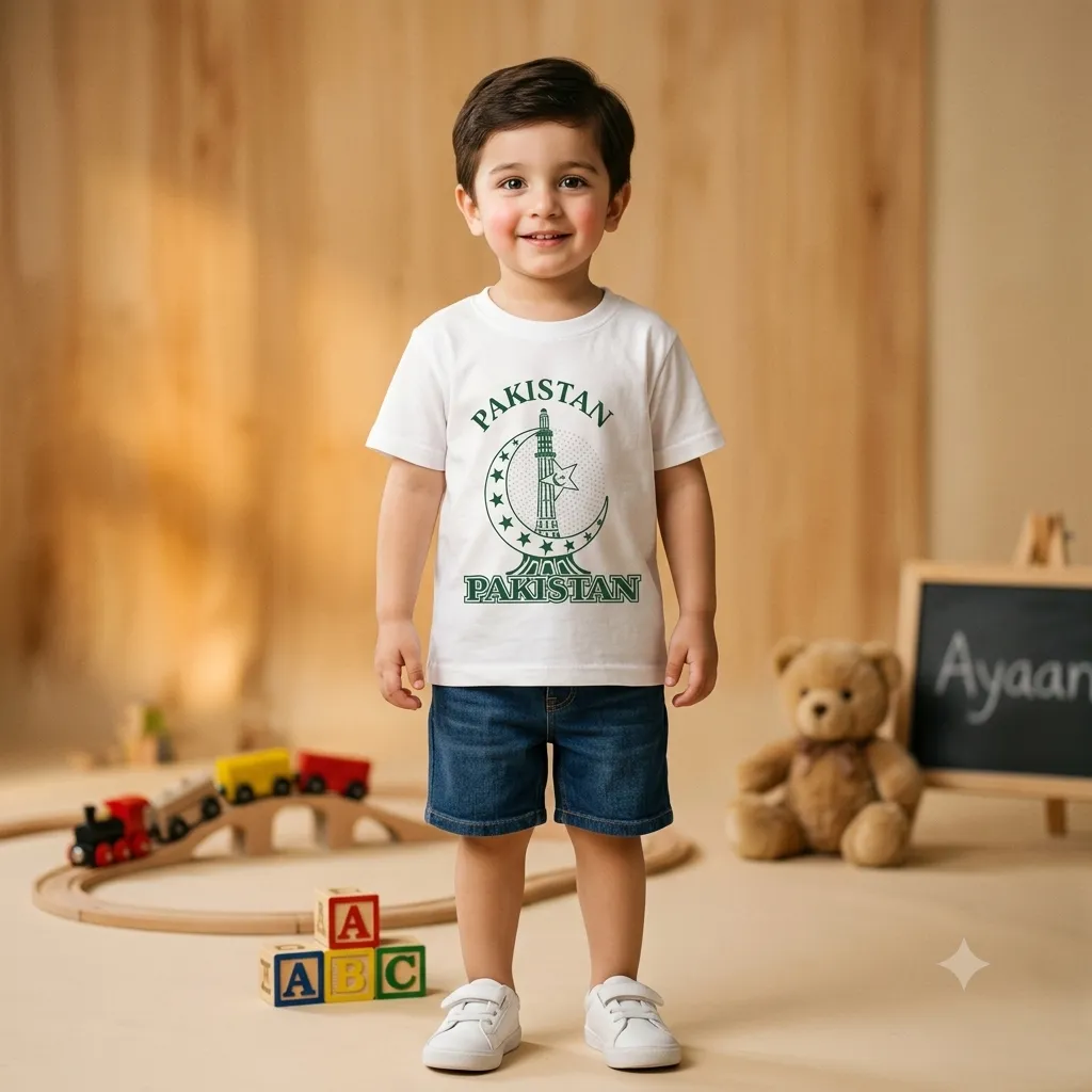 Boys Pakistan T-Shirt White