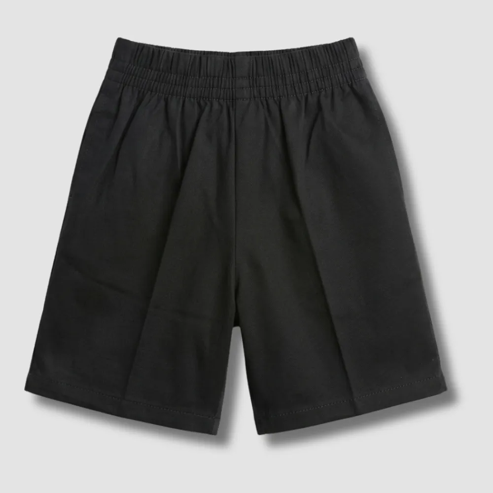 Brown Elastic Waist Shorts Premium Quality Cotton For Boys